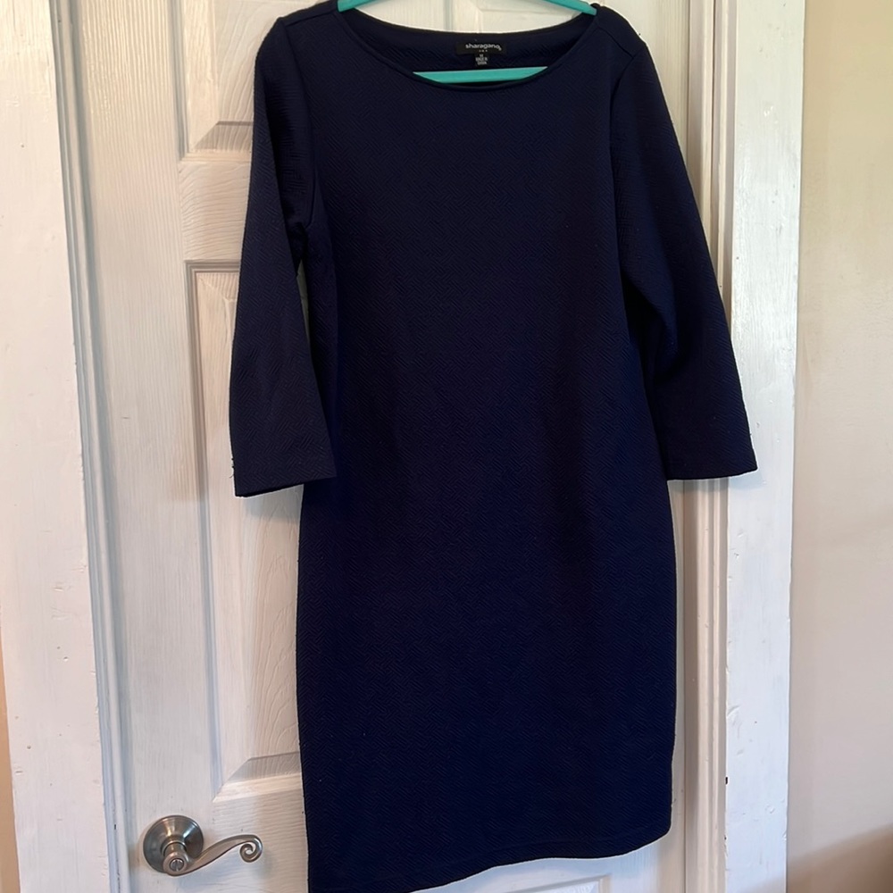 Navy dress size 14, 3/4 length sleeves